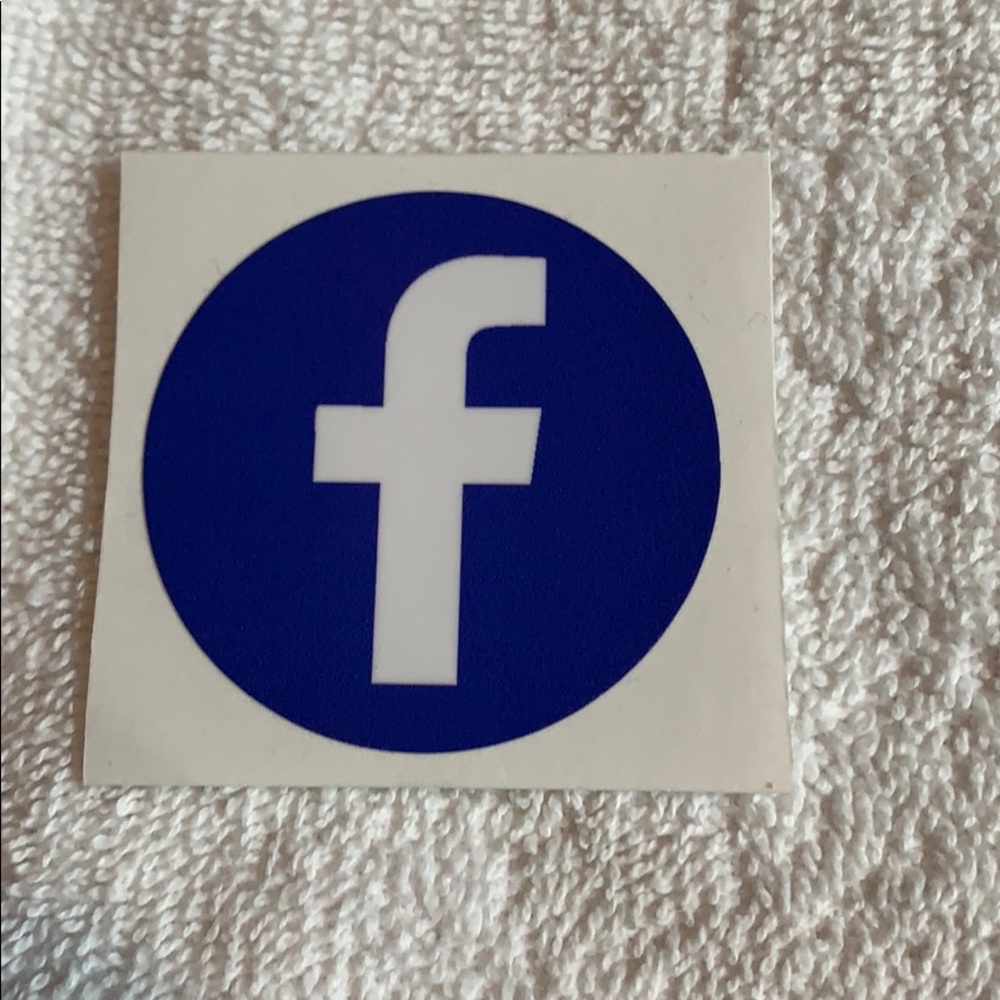 Vinyl Facebook logo sticker